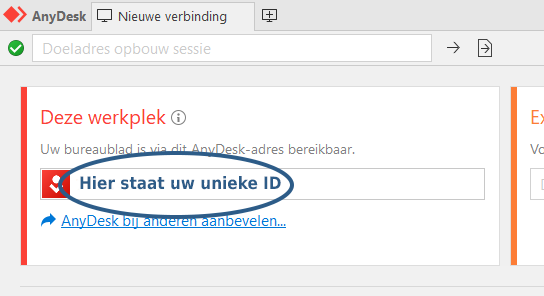 Voorbeeld van Hulp op Afstand